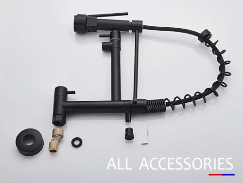 TINICO Torneira de Cozinha Gourmet Água Fria Única Com Misturador de Extraível, Torneira de Parede e