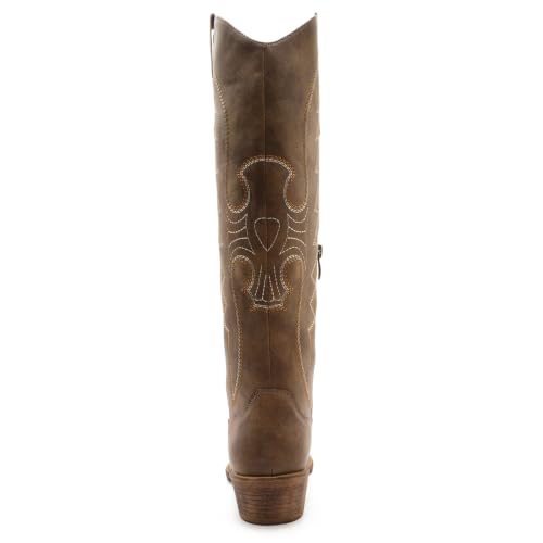 GLOBALWIN Women's Camel Knee High Cowboy Boots Size 6M - image 7