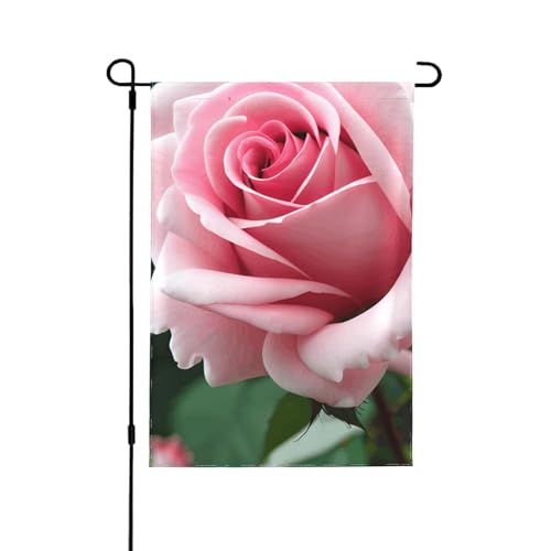 Drapeaux de jardin roses extérieurs avec impression double face durable - 2