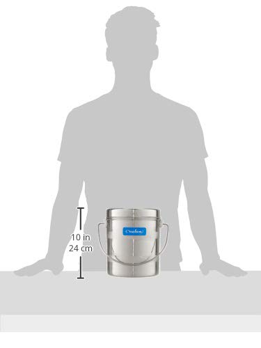 Image of Neelam Stainless Steel 16 22G Diamond Milk Pot, 4600 ml, Silver