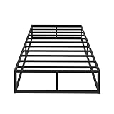 Bilily Marco de cama individual de 10 pulgadas con soporte de listones de acero, sin ruidos