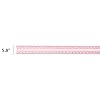 Berwick Offray 147151 5/8" Wide Satin and Sheer Craft and Decorative Ribbon, 9-Foot Spool, Light Pink and Opal #2