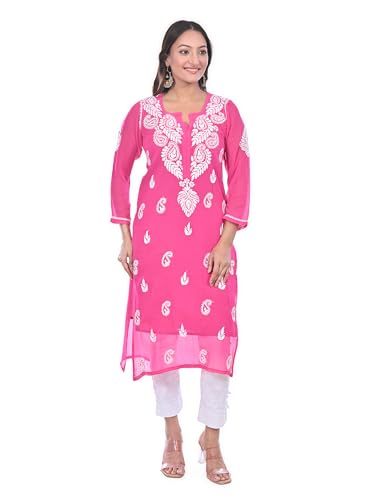 Image of Women Georgette Straight Kurti