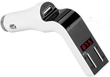 Futaba Dual USB Auto FM Wireless Transmitter Adapter - White