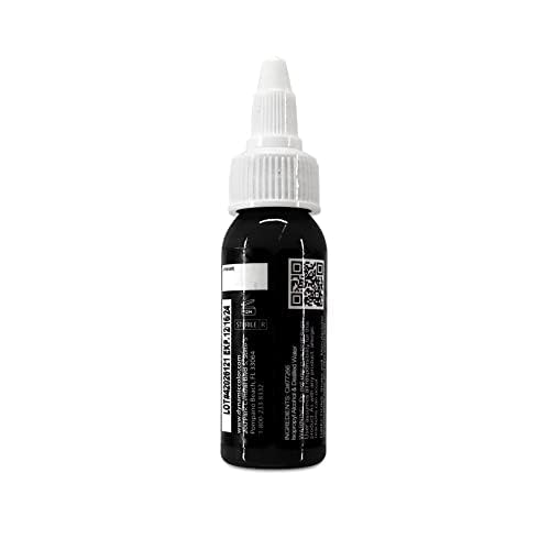 DYNAMIC - Tinta Tatuaje para el cuerpo Color Black 1oz, 30ml