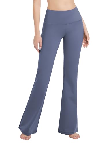 Image of BUBBLELIME Women Out Pockets High Waist Bootlegs Tummy Control Yoga Flared