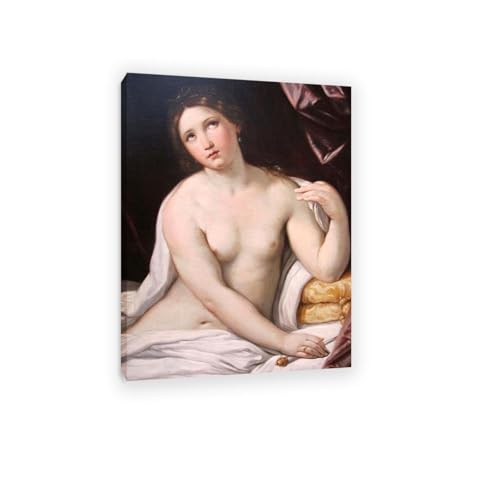 Tableau sur Toile Lucretia 70x50cm, impression d'art de peintres célèbres avec cadre intérieur pour salon