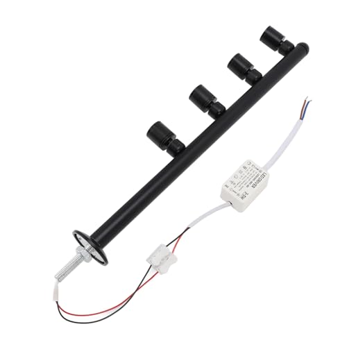 Foco LED de aluminio con 4 cabezales decorativos para joyería y hogar 3