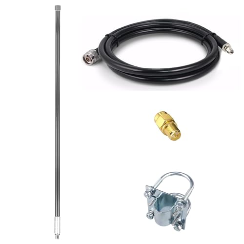 915MHz Outdoor Antenna High Gain 8dBi with 9.8Ft Low Loss Cable for Helium LoRa Meshtastic Hotspot RAK Nebra Bobcat 300 SenseCAP M1 Hotspot HNT Miner Heltec V3 LORA32 915MHz LoRa Module