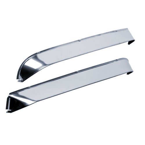 Auto Ventshade [Avs] Ventshade / Rain Guards | Stainless Steel Finish, 2 Pc | 12011 | Fits 1986.5 - 1990 Nissan D21 (2-Door Only), 1986.5 - 1997 Nissan Pickup, 1990 - 1995 Nissan Pathfinder #TOP1