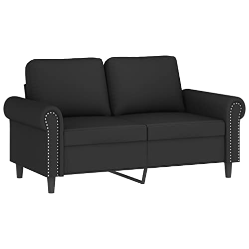 vidaXL Sofagarnitur 3-TLG., Sessel Couch mit Kissen, Sofa Wohnzimmersofa mit Armlehnen, Couchgarnitur Designsofa Sitzmöbel Polstermöbel, Schwarz Samt – Bild 5