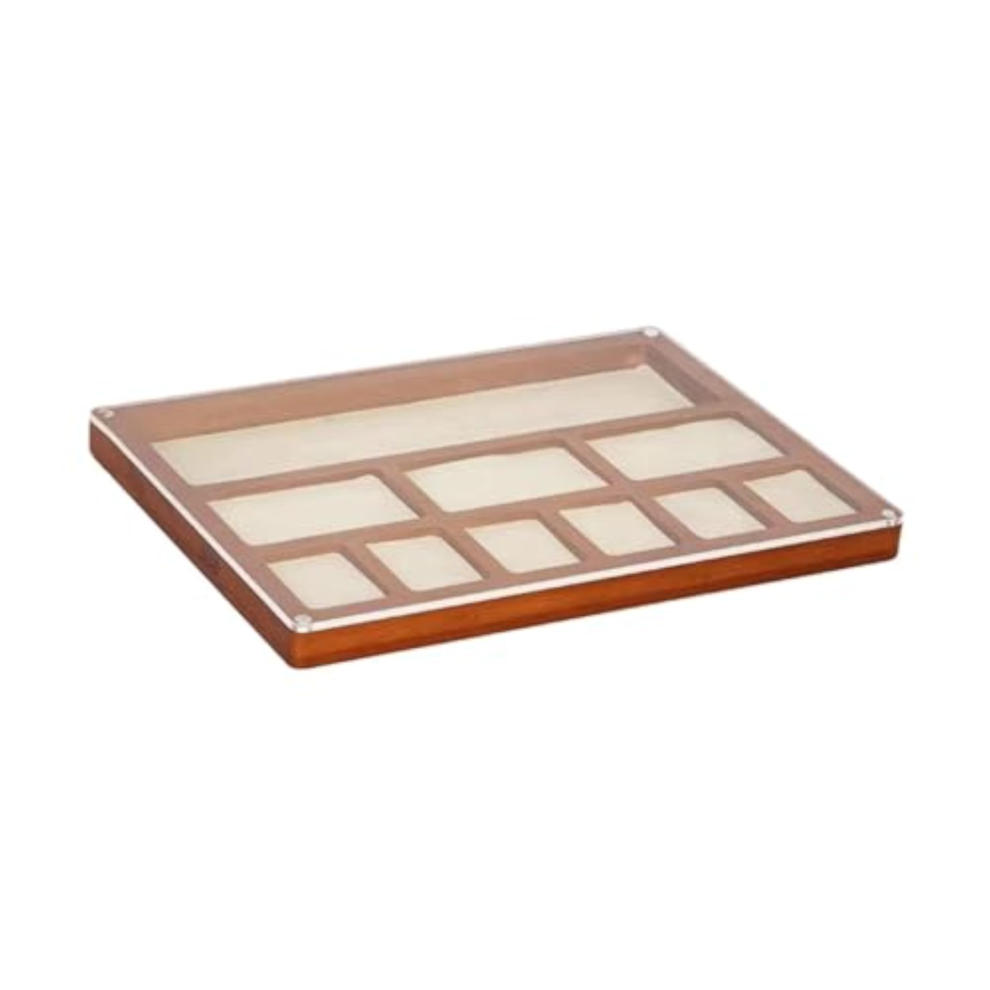Sturdy Bead Sorting Tray with Acrylic Lid for Collectors