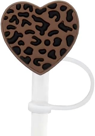 Jowxsx Brown Straw Cover For Stanley 40&30 Oz Cup, 10Mm Silicone Straw Covers Cap For Stanley Cup Accessories, Cute Straw Topper For Tumblers, Straw Cap Stopper For Reusable Straws Tip Lids