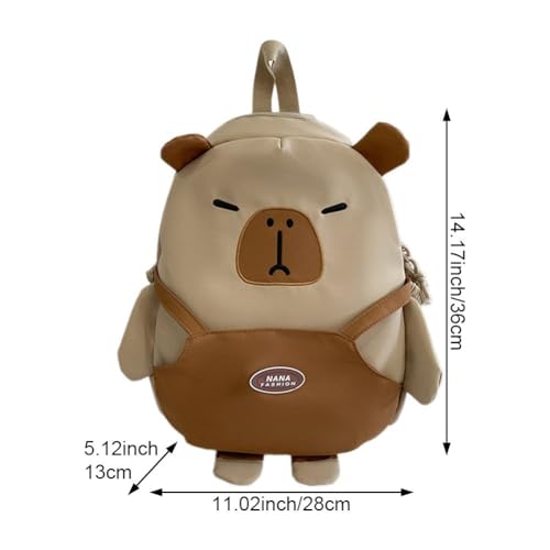 Sac à dos capybara grande capacité avec bretelles rembourrées et compartiment ergonomique - 7