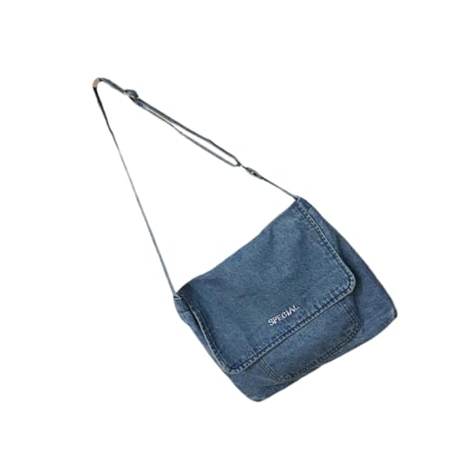 Sac bandoulière denim avec doublure résistante contre usure quotidienne
