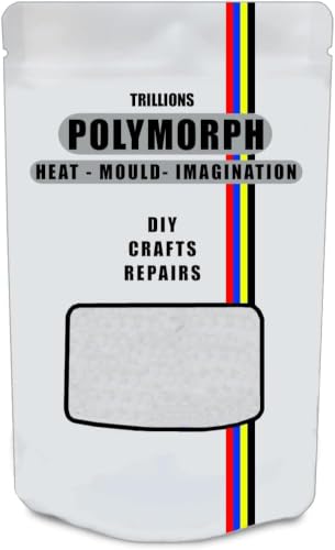 Plástico termoplástico moldeable a mano, 1000 g/1 kg, polimorfo, recalentamiento, reutilización, usos ilimitados, manualidades, reparaciones de bricolaje, modelado, prototipos, colmillos, cosplay