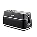 Morphy Richards Signature Opulent 4 Slice Toaster, 2 Slots, Browning Controls, Variable Width Slots, Removable Crumb Tray, Non Slip, 1800W, Black, 245744