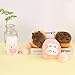 Kawaii Bunny Bag Charm for Handbags Cute Plush Keychain Accessories Mini Storage Pouch for Earphones & Coins (bunny)