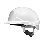 Centurion Safety Products – Reflex Safety Helmet – Full Peak Hard Hat with Flash Strip, White
