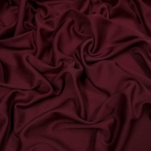 60" Wide Solid Interlock Lining Fabric / 100% Polyester Knit Fabric/ 2 Way Stretch/Apparel Fabric, Home/DIY Fabric, Party Decoration - 2