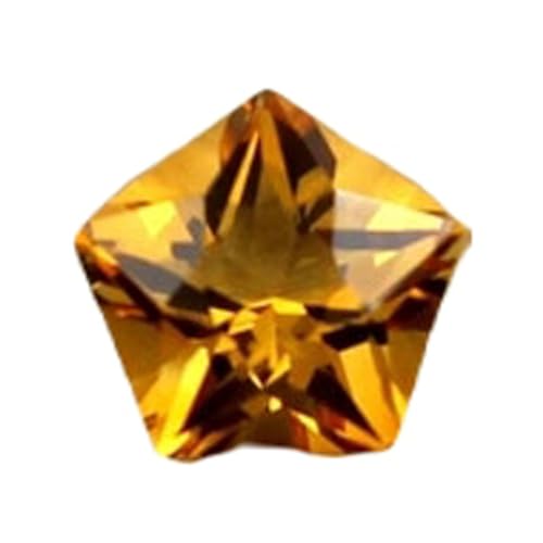 Citrine naturelle taillée avec précision pour réussir vos sertissages DIY