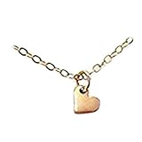 collar corazon oro blanco  Collar de corazón pequeño dorado