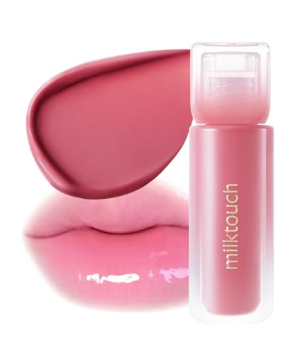 Milk Touch ミルクタッチ デューステインシアーリップグロス (02バブリーピンク, 1)の商品画像（Amazon）