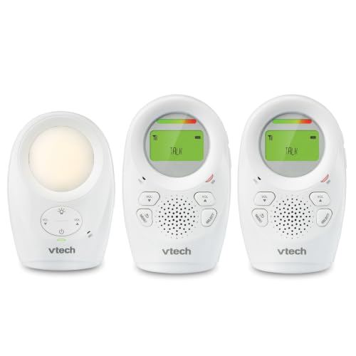 Image of VTech DM1211-2 DM1211 Digital Audio Baby Monitor with Enhanced Range (2 Parent Units) Silver