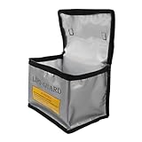 YARNOW Feuerfeste Batterietasche Pvc Lithium Akku Aufbewahrungstasche Explosionsgeschützt Tragbar Outdoor Reise Sicherheitsbeutel