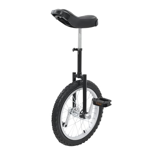 Image of DYNAMI Unicycle with Excellent Steel Frame,Leakproof Tire,Adjustable Height,Curved PU Seat,Mute Bearing,Anti-Slip Designs,for Outdoor Sports Fitness Exercise