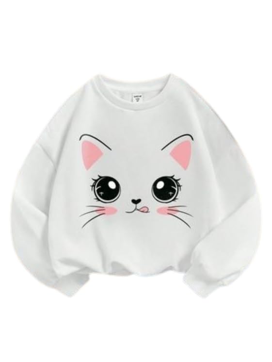 Women Oversized Casual Loose Fit Winter Wear Sweatshirt | Soft Warm Winter Pullover | Fleece Crew Neck Sweatshirt for Women & Girls