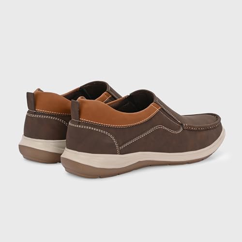 Image of Centrino Slip On Shoes for Man | Loafers for Men Stylish | Soft Cushioned Insole | Lightweight Comfortable Moccasins | Hand-Stitched Design | Casual Mens Loafer Shoes for All-Day Comfort (9785)