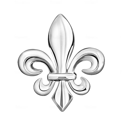 Questo gioiello d'argento rappresenta il giglio reale (chiamato anche Fiore di Giglio) è un simbolo araldico molto popolare. È il regalo ideale da indossare al polso della manica, accessorio complementare a una fermacravatta, una bustina.