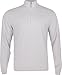 Greg Norman Weatherknit Lined 1/4 Zip Windsweater Shark Grey Heather L