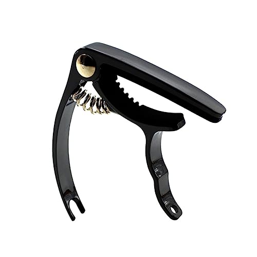 Yardwe Lightweight Classical Metal Guitar Capo for Acoustic Electric Instruments Easy to Use Fast Repositioning Excellent Intonation for Ukulele Banjo Sleek Black Design