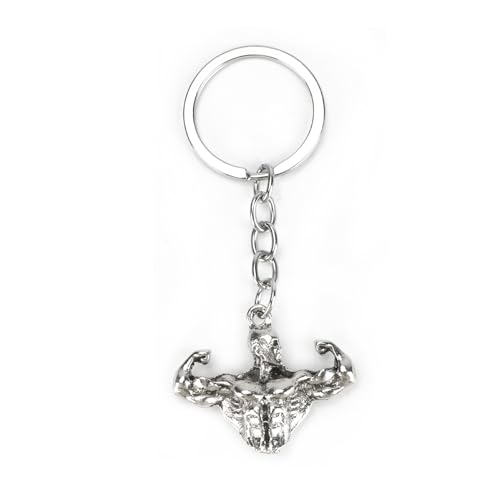 SHTALHST Fitness Keychain, Body Building Keychain, Modern Key Holder for Gym Enthusiasts, Funny Keychains for Men, Motivational Body Building Gifts for Bodybuilders and Gym Lovers