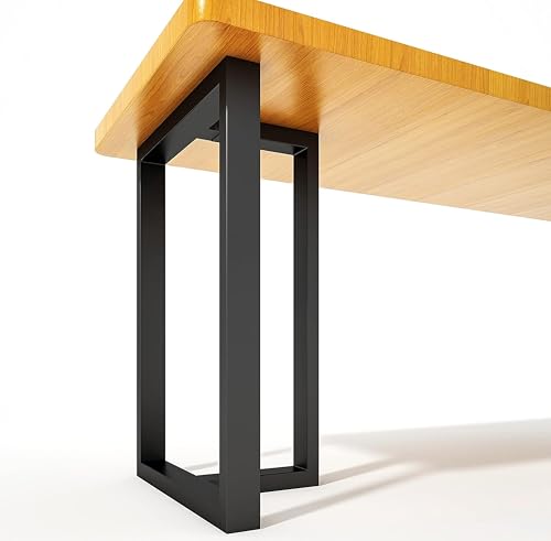 Image of Ventuos - Metal Furniture Legs 28''x 17.7'' Heavy Duty T-Shape Desk Legs, Solid Mild Steel Furniture Legs with New Modern Style for Side Table, TV Stand (2 pcs)