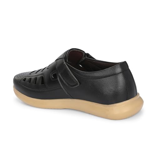 Image of Centrino Men's Fisherman Sandals | Sporty & Casual Summer Footwear | Adjustable Fit with soft cushion Padding | Closed-Toe Comfort & Durability (9286)