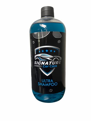 Signature Car Care Ultra Shampoo - pure shampoo ph neutral, super foam, super concentrated formulation 1:1000 (1 Litre)