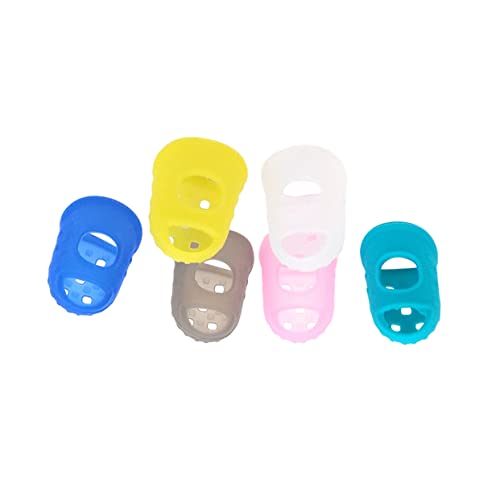 Levemolo 10個ギター用シリコン指プロテクター 初心者向け 小 快適なフィッ