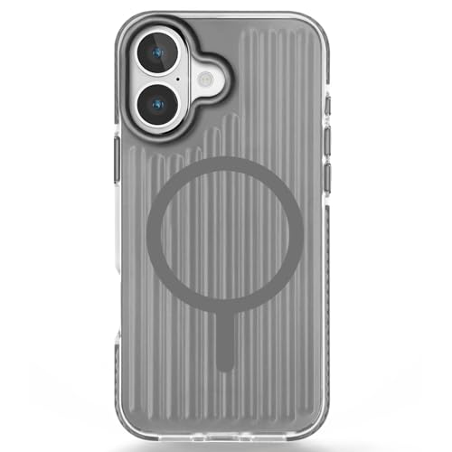 Image of GRIPP Armor Case Compatible with Mag-Safe for iPhone 17 | Military Grade 12ft Drop-Tested with D30 Technology, Corrugated Design, Raised Edges, 360 Protection, Matte Frosted Back Cover - Grey