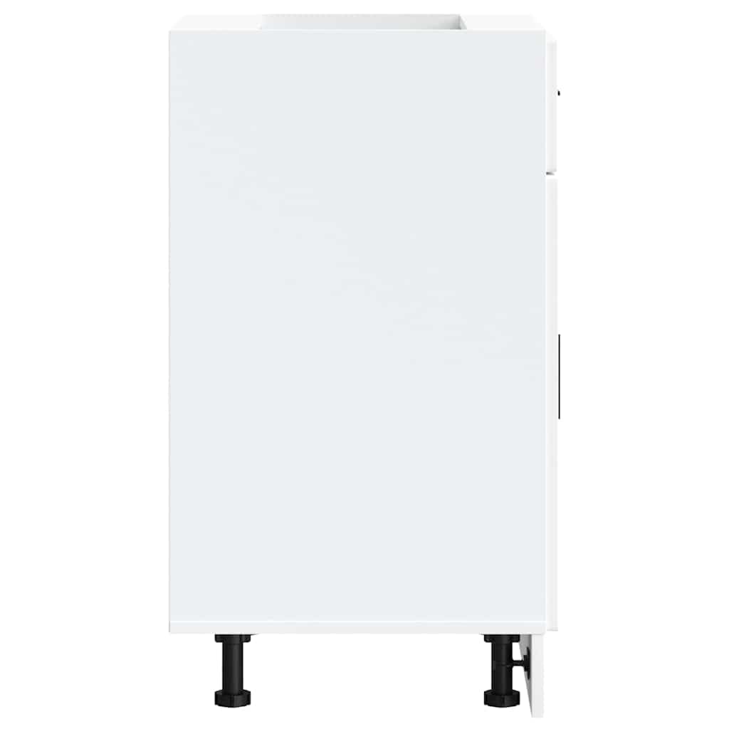 Armoire de cuisine Porto blanc bois d ingénierie