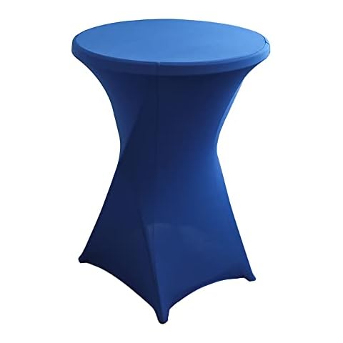 iEventStar Spandex Bar Table Covers - Royal Blue Cover