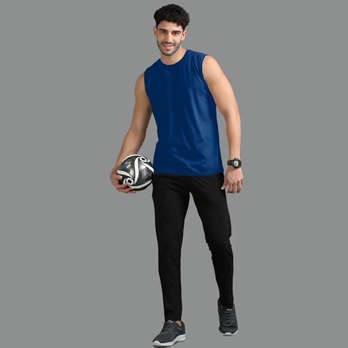 Image of Men's Tank Tops Sleeveless T-Shirt for Men's Gym Wear Vest Solid Stylish Round Neck Running Sando for Sports Workout Fitness & Casual Or Beach Wear (Pack of 1)