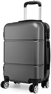 Kono Suitcase 20'' Travel Carry On Hand Cabin Luggage Hard Shell Travel Bag Lightweight, Grey