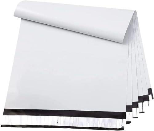 Image of Metronic Poly Mailers 24x24 100PC White, Extra Large Shipping Bags Mailing Envelopes with Strong Adhesive, 2.5Mil Thick Mailers Poly Bags for Shipping, Mailing Bag Packaging Bag for Small Business