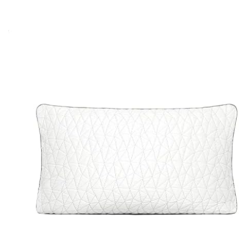 Coop Home Goods - Cooling Pillowcase for Hot Sleepers - Lulltra Cool Technology - Bamboo Derived Viscose Rayon and Jacquard - Smooth Breathable Both Sides Pillow Case Hidden Zipper (Queen) Cover