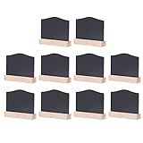 QANYEGN Letreros de pizarra, tablero de tiza decorativo de mesa con soporte de madera, pizarras rectangulares pequeñas para restaurante, boda y bar