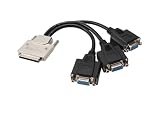 Seenoo VHDCI Breakout Cable&Adapter-VHDCI(SCSI 68Pin) M to 3-Port VGA Female Splitter Breakout Cable for NVIDIA and VisionTek Graphics Cards