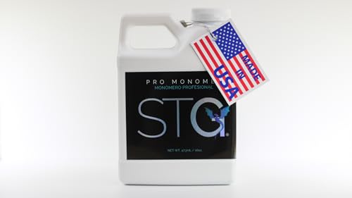 STG Acrylic Systems' Professional Grade EMA Acrylic Monomer -MMA Free, Primerless, Non-Yellowing Nail Sculpting Liquid (Monómero Acrílico), Purple, 16oz